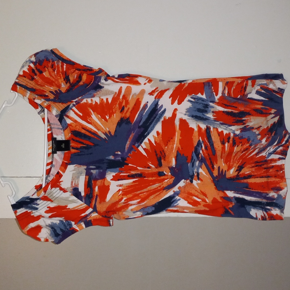 Ann Taylor: colorful short sleeve shirt